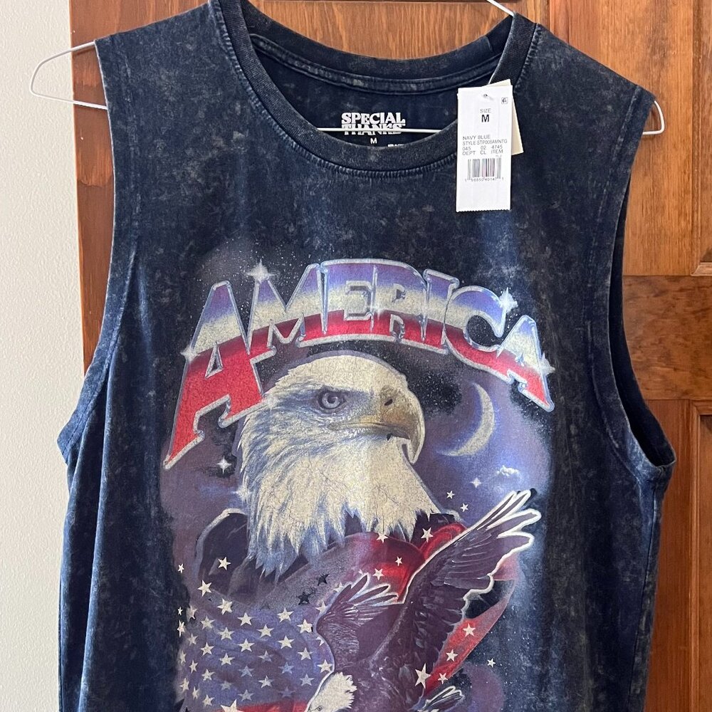 Proud to Be an American Tank Top Bald Eagle (NWT) - Size M